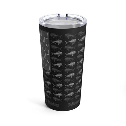 20oz Grayscale Flag Tumbler