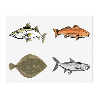 Inshore Species Sticker Sheet