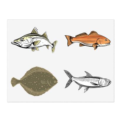 Inshore Species Sticker Sheet