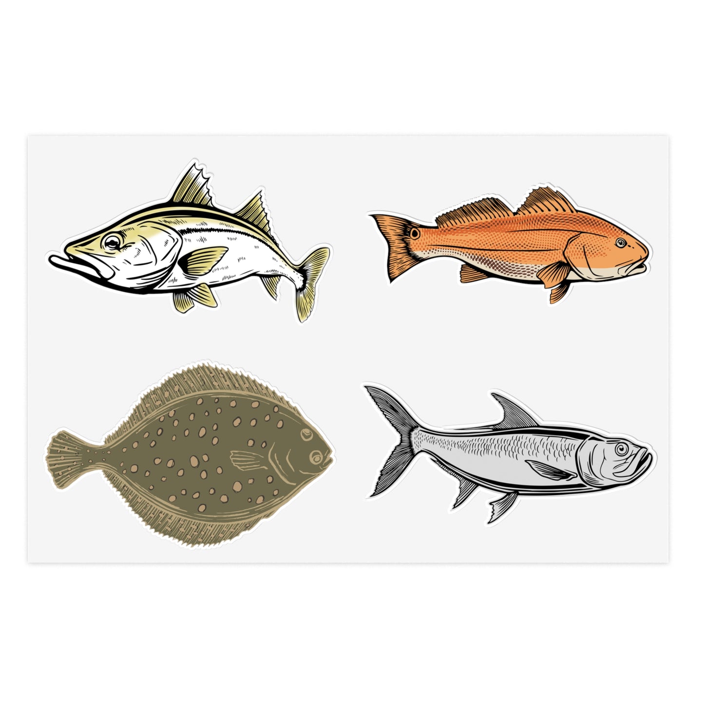 Inshore Species Sticker Sheet